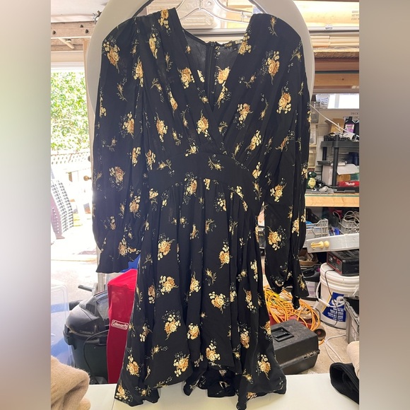 Maje Rasmus Dress Black Floral - Picture 9 of 13